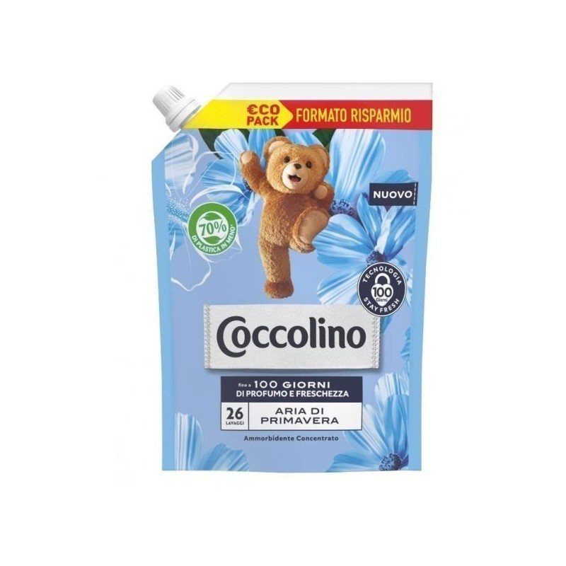 COCCOLINO AMM. CONC. RIC. POUCH ARIA DI PRIMAV.26 LAV 600ML
