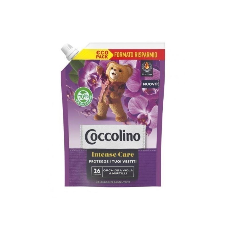 COCCOLINO AMM. CONC. RIC. POUCH ORCHIDEA/MIRTILLI 26 LAV 600ML