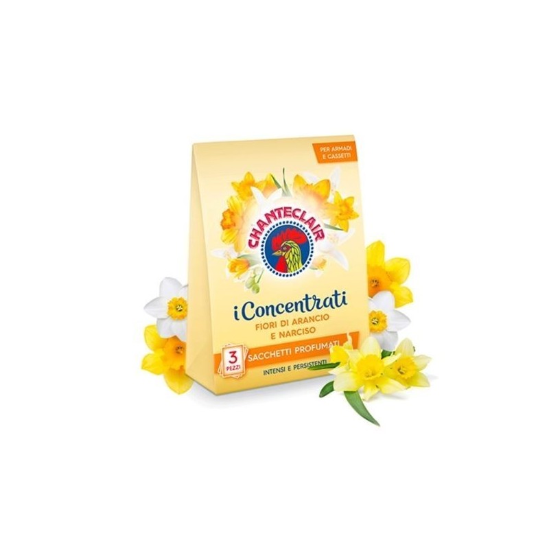 CHANTECLAIR SACCHETTI PROF. FIORI DI ARANCIO/NARCISO 3PZ