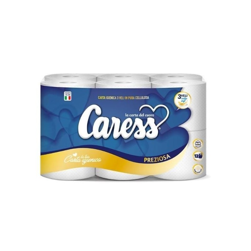 CARESS IGIENICA PREZIOSA 12 ROTOLI 3V