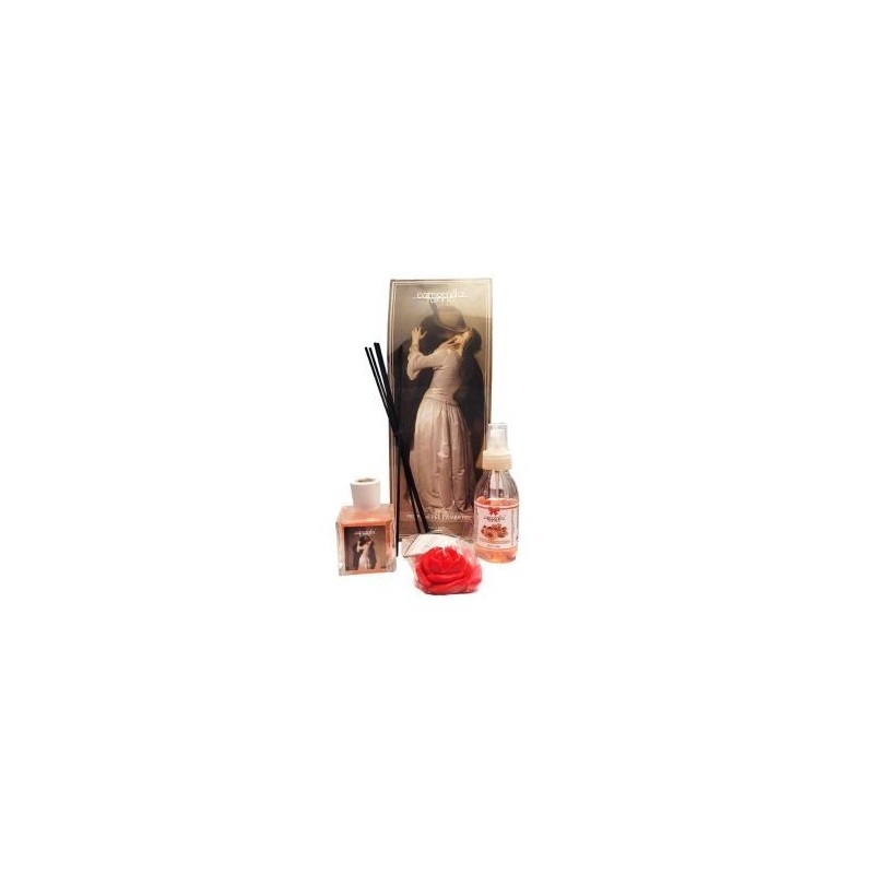 CAMOMILLA KIT REG. BACIO DIFFUSORE+CANDELA ROSSO IMP.LE