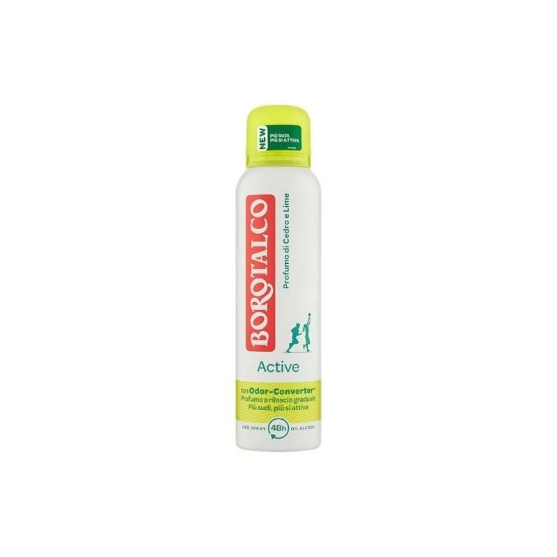 BOROTALCO DEO SPRAY ACTIVE CEDRO & LIME 150 ML
