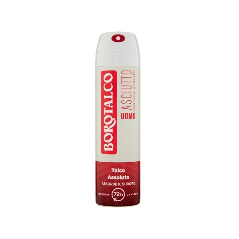 BOROTALCO DEO SPRAY MEN ASCIUTTO AMBRA 150 ML NEW