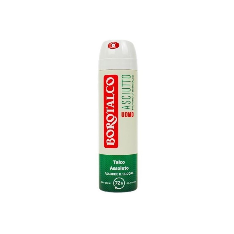 BOROTALCO DEO SPRAY MEN ASCIUTTO TALCO 150 ML NEW