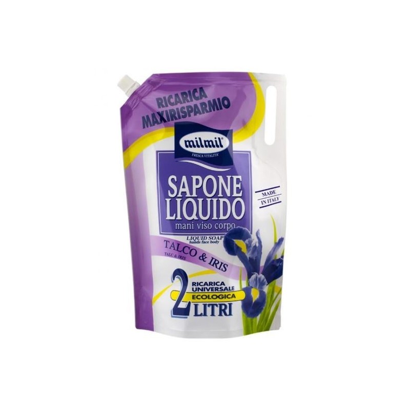 MIL MIL SAPONE BUSTA TALCO & IRIS 2 LT