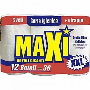 MAXI IGIENICA 12 ROTOLONI XXL