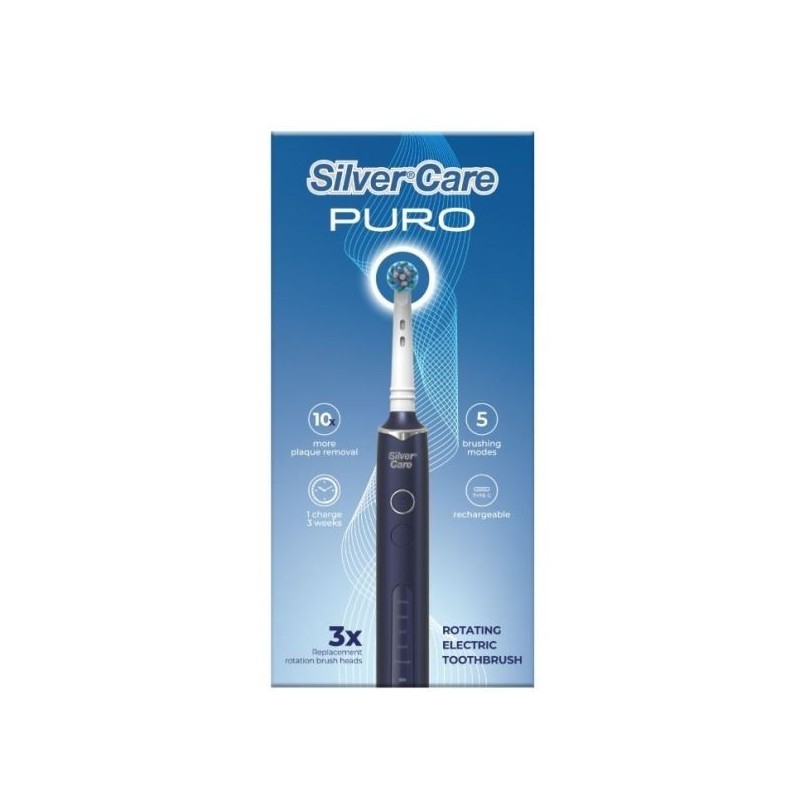 SILVER CARE PURO SPAZZOLINO ELETTRICO +3 RIC.