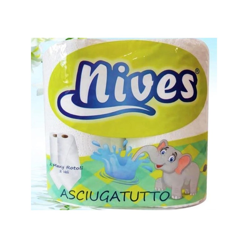 NIVES ASCIUGATUTTO 2 ROTOLI 2V