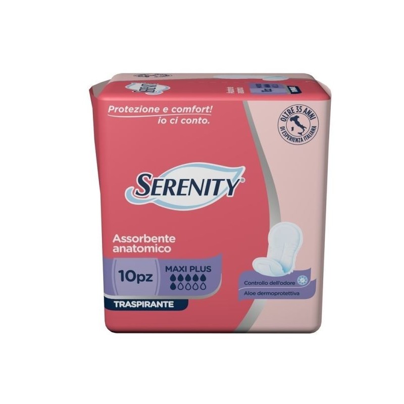 SERENITY LIGHT ASSORBENTE ANAT.MAXI PLUS 10PZ