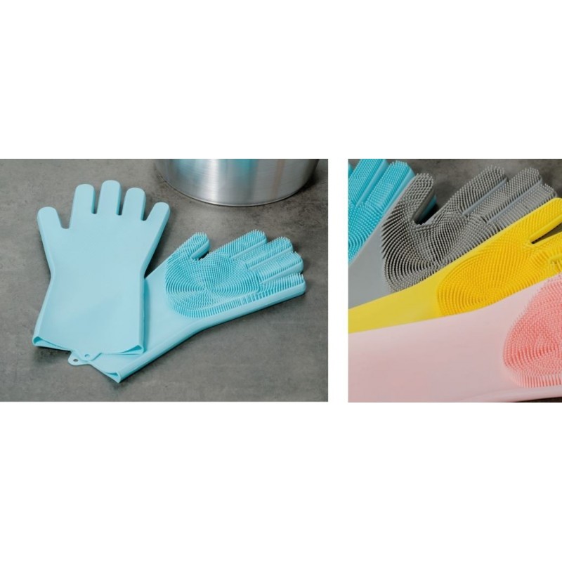 GUANTI LAVAPIATTI in SILICONE 60855 AD