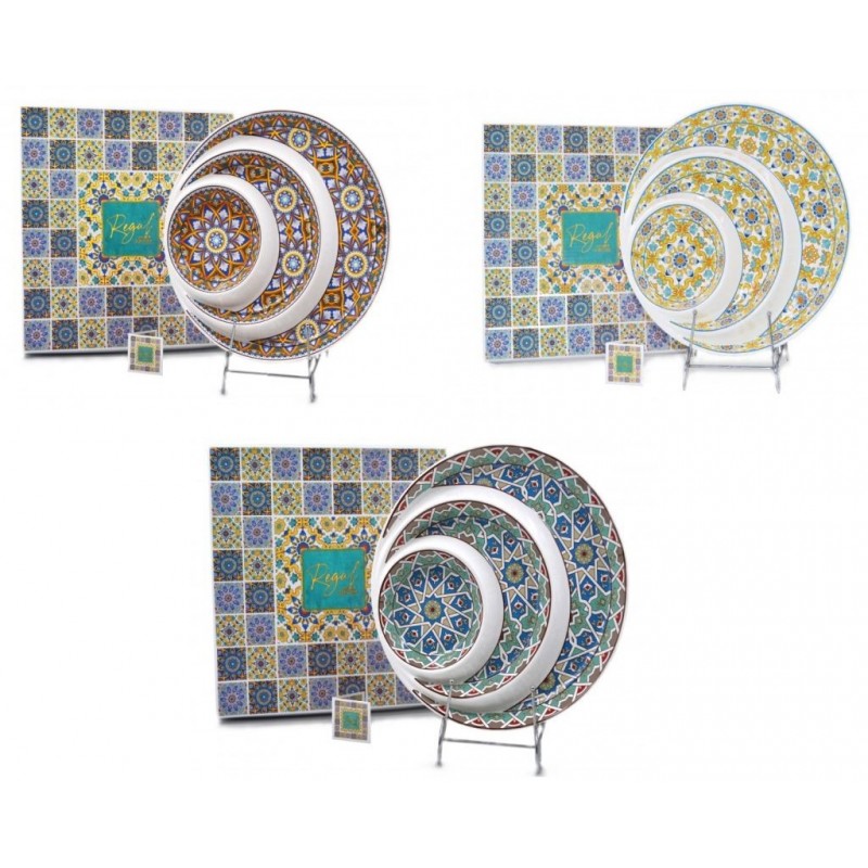 ANTIPASTIERA CERAMICA PIATTO 3 SCOMPARTI 25cm 3943 SUD