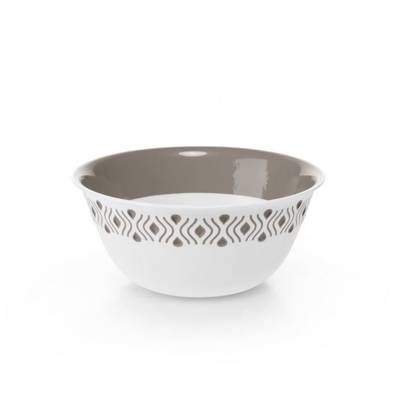 INSALATIERA PLA TOSCA TORTORA TONDA 23 cm 55050 STEFANPLAST