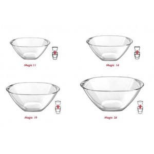 INSALATIERA VETRO C/MAN....