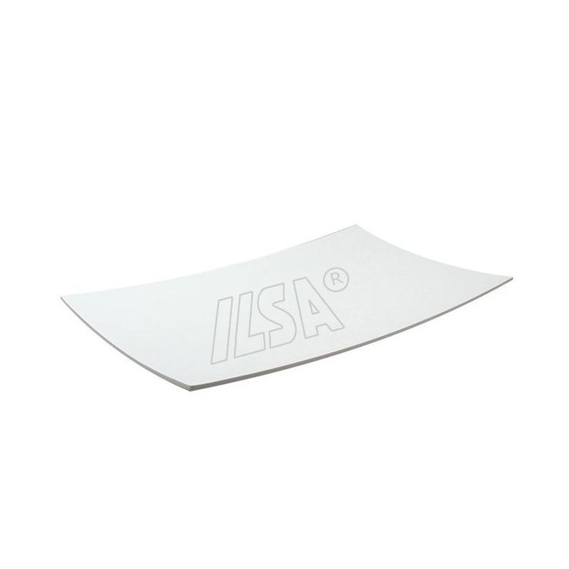 MELAMINA BIANCA PIATTO RETT. CURVO 27x16cm E1440 ILSA