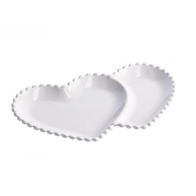 PIATTO CERAMICA CUORE 31x18,5cm 100960 AD
