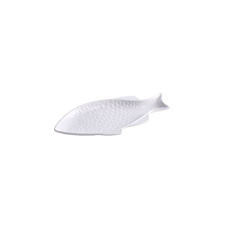 PIATTO CERAMICA FORMA PESCE 33,5x15,5cm 100970 AD