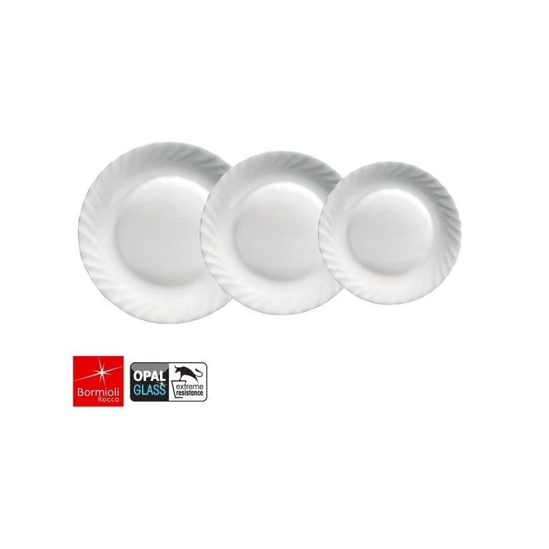 PIATTO OPALE EBRO BIANCO PIANO BORMIOLI