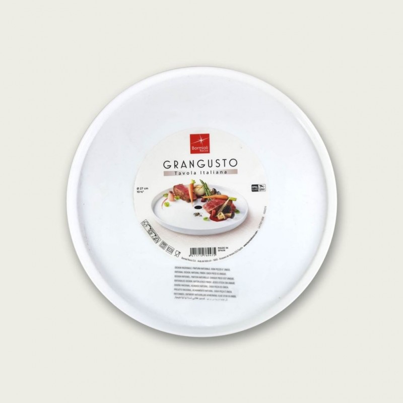 PIATTO OPALE GRANGUSTO BORDATO 27cm BORMIOLI ROCCO