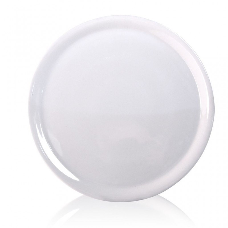 PIATTO PIZZA PORCELLANA 33cm NAPOLI BIANCO SATURNIA