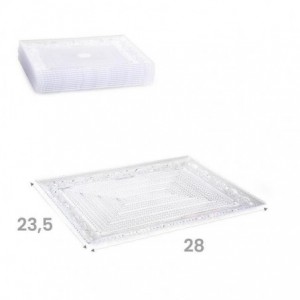 PIATTO PLA CRYSTAL RETT....