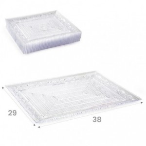 PIATTO PLA CRYSTAL RETT....