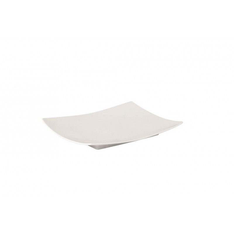PIATTO PORCELLANA BIANCA TOP COUP RETT. 26x18cm F908