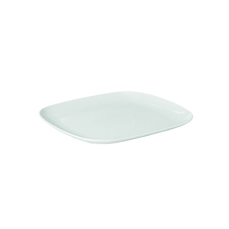 PIATTO PORCELLANA BIANCA TOP QUADRO RETT.31x26cm SC2013
