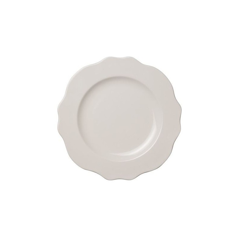 PIATTO PORCELLANA BIANCA TOP TEO PIANO 21cm F1293