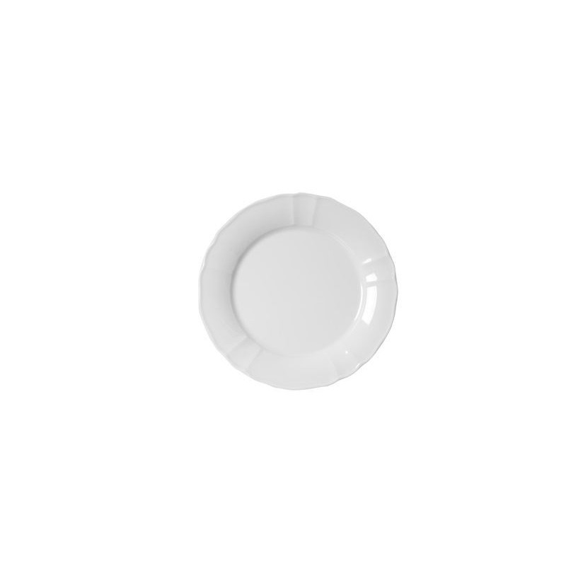 PIATTO PORCELLANA BIANCA TOP TILDE PIANO 22cm F1243