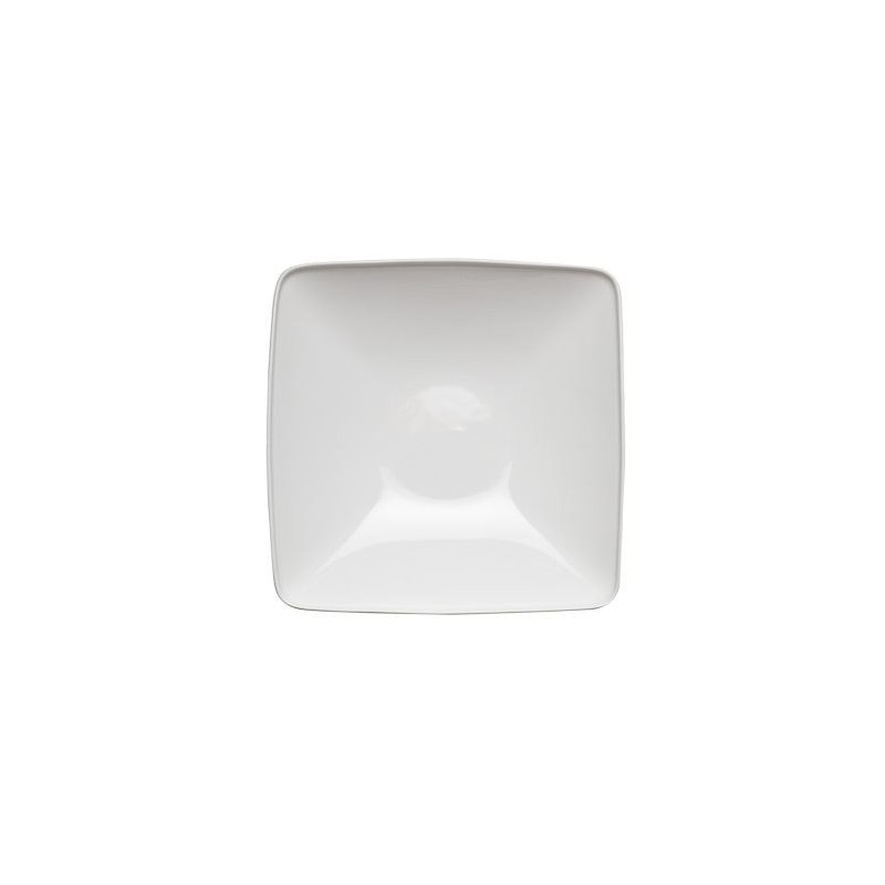 PIATTO PORCELLANA BIANCA TOP TOUCH ME FONDO QUAD. 19cm F1273