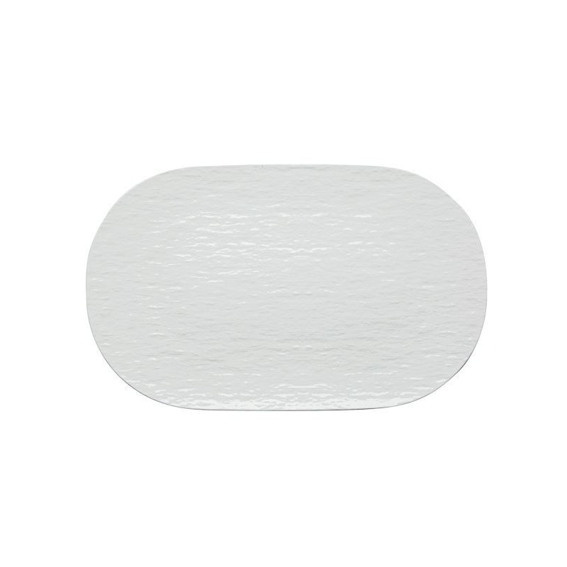 PIATTO PORCELLANA BIANCA TOP TOUCH ME OVALE 36x22cm F1281