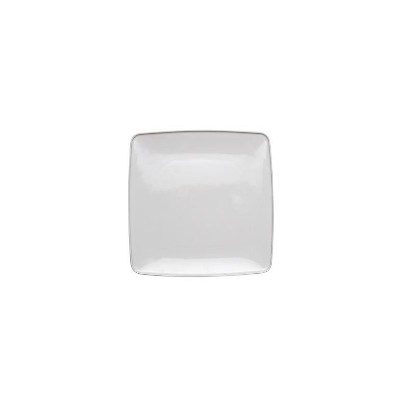 PIATTO PORCELLANA BIANCA TOP TOUCH ME PIANO QUAD. 23cm F1272