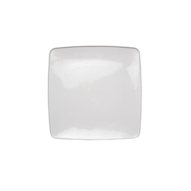 PIATTO PORCELLANA BIANCA TOP TOUCH ME PIANO QUAD. 31cm F1270