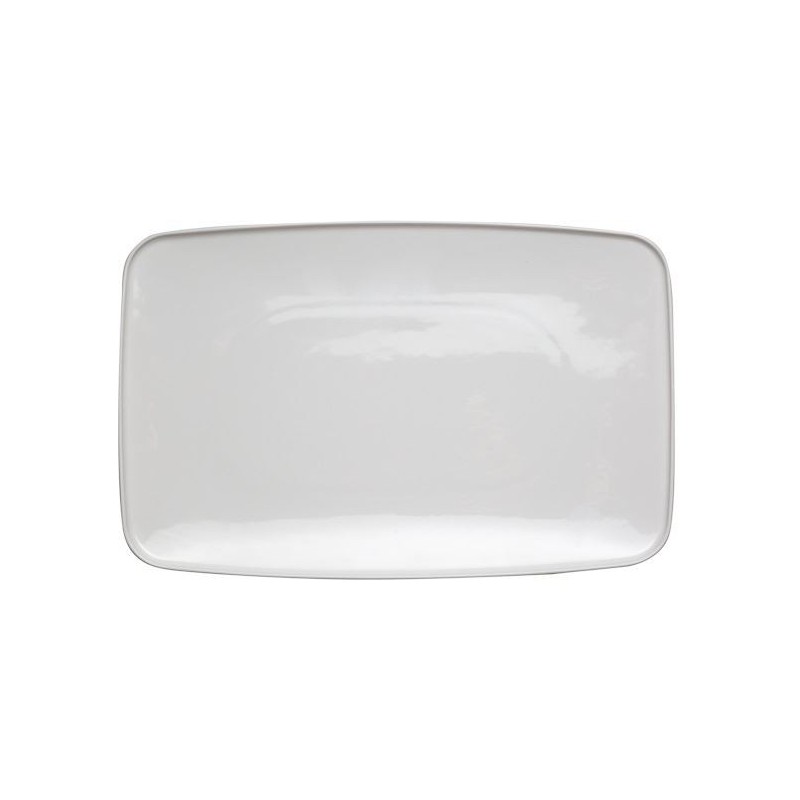 PIATTO PORCELLANA BIANCA TOP TOUCH ME RETT. 37x24cm F1274