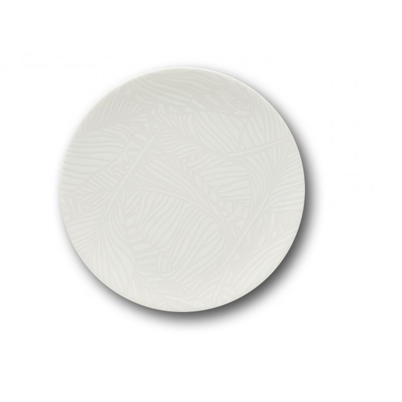 PIATTO SATURNIA BREATH BIANCO FRUTTA 21 PORCELLANA