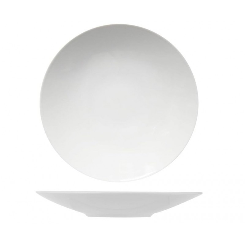 PIATTO SATURNIA NAPOLI KONOS BIANCO 28 PORCELLANA