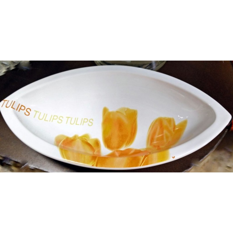 PIROFILA INSALATIERA CERAMICA TULIPS OVALE 14139 VIVA