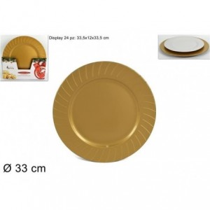 SOTTOPIATTO PP ORO C/BORDI...