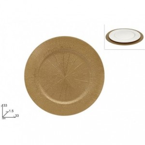 SOTTOPIATTO PP ORO RIGATO...