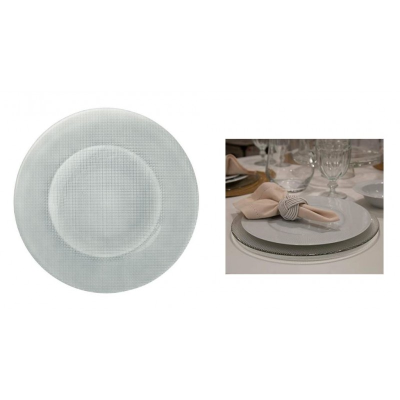 SOTTOPIATTO VETRO INCA 31cm TRASPARENTE BORMIOLI