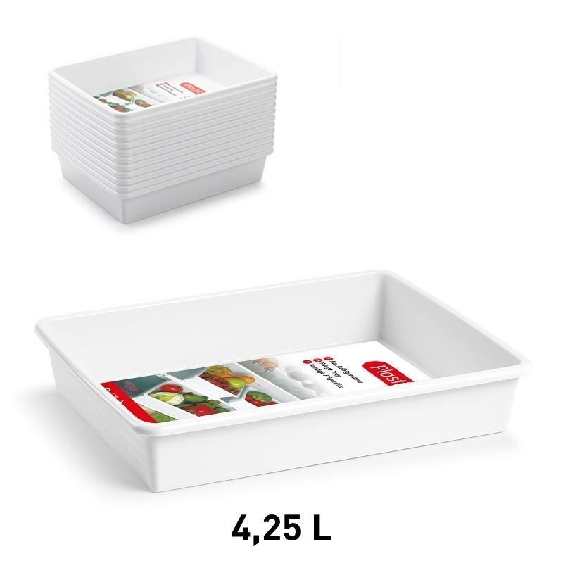 VASCHETTA PLA MULTIUSO BIANCA 34,5x26x6,5cm 4,25lt 11176 P/F