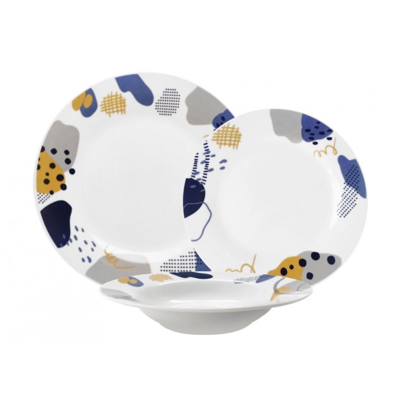 SERVIZIO PIATTO CERAMICA 18pz TREND MATARO' 25469 BETA