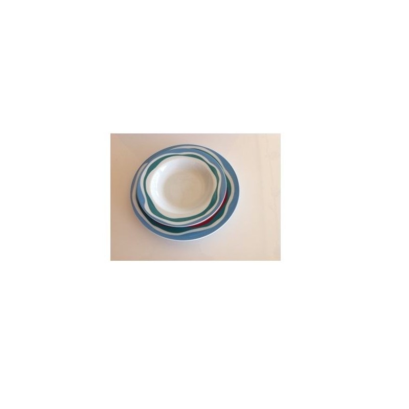 SERVIZIO PIATTO PORCELLANA 19pz ALISIA TIFFANY ROSENBERG