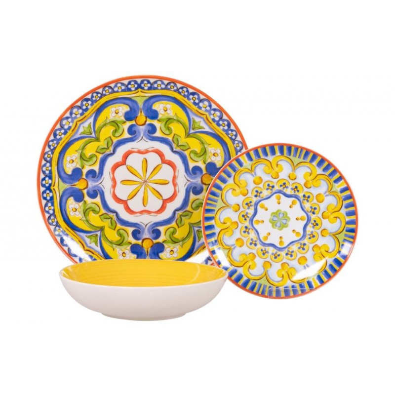 SERVIZIO PIATTO PORCELLANA 18pz SYRA 46349 DC