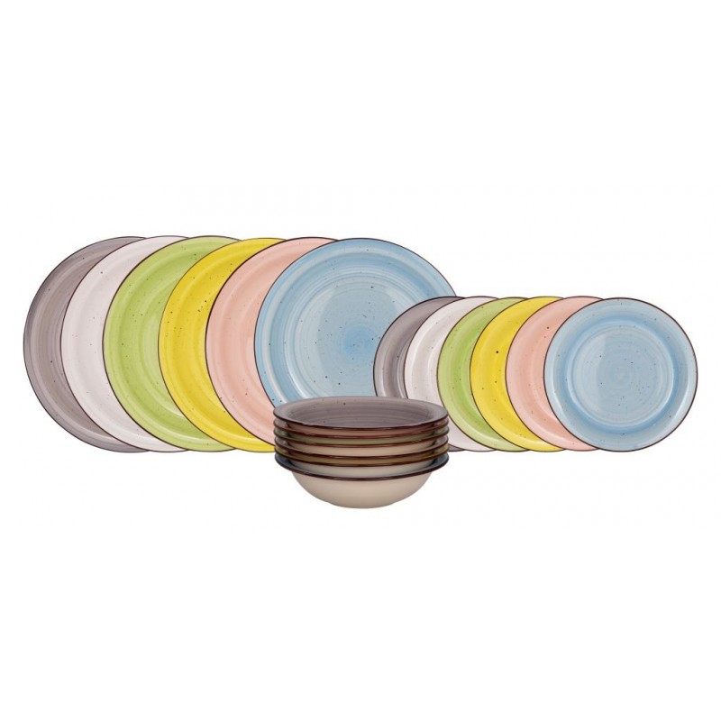 SERVIZIO PIATTO PORCELLANA 18pz RURAL 49399 DC