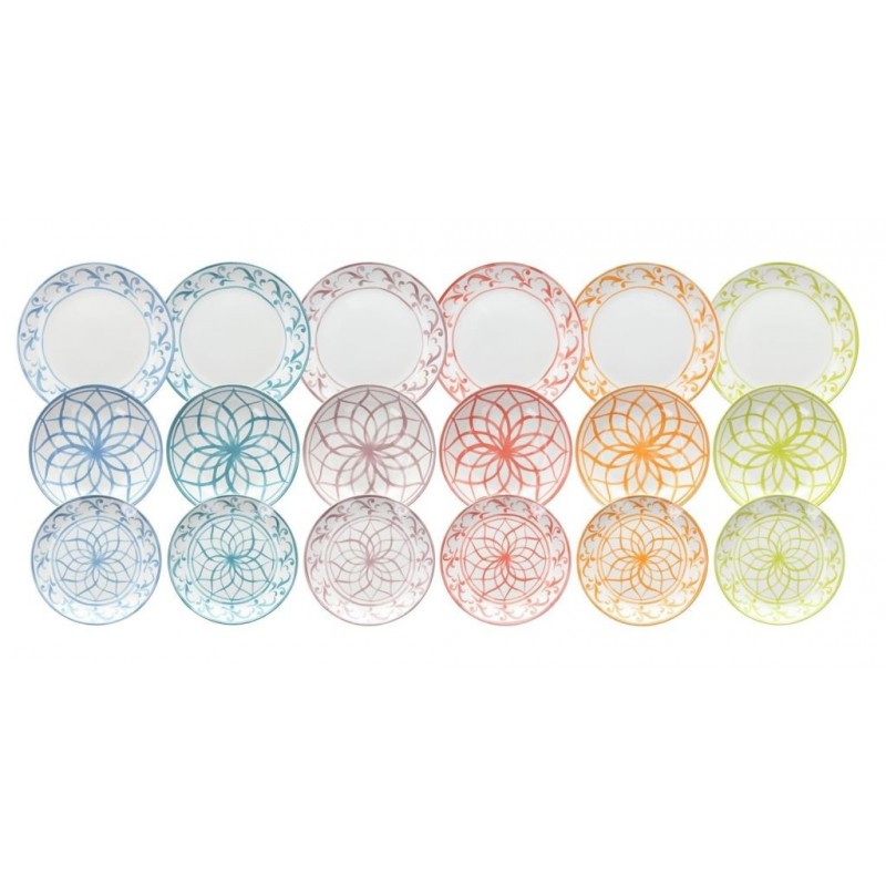 SERVIZIO PIATTO CERAMICA 18pz LISBOA MADISON TOGNANA