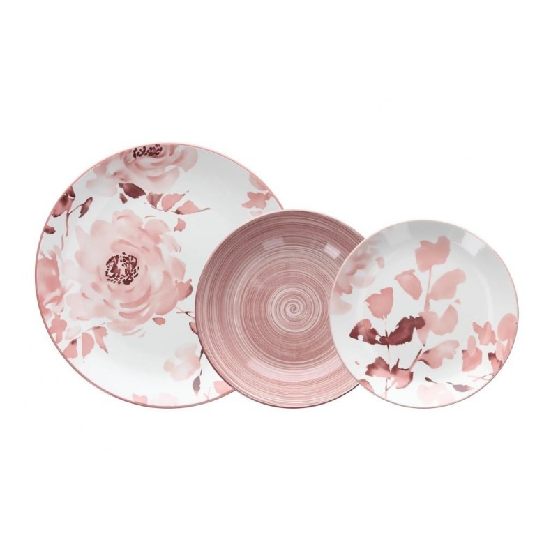 SERVIZIO PIATTO CERAMICA 18pz ROSELYN MADISON TOGNANA