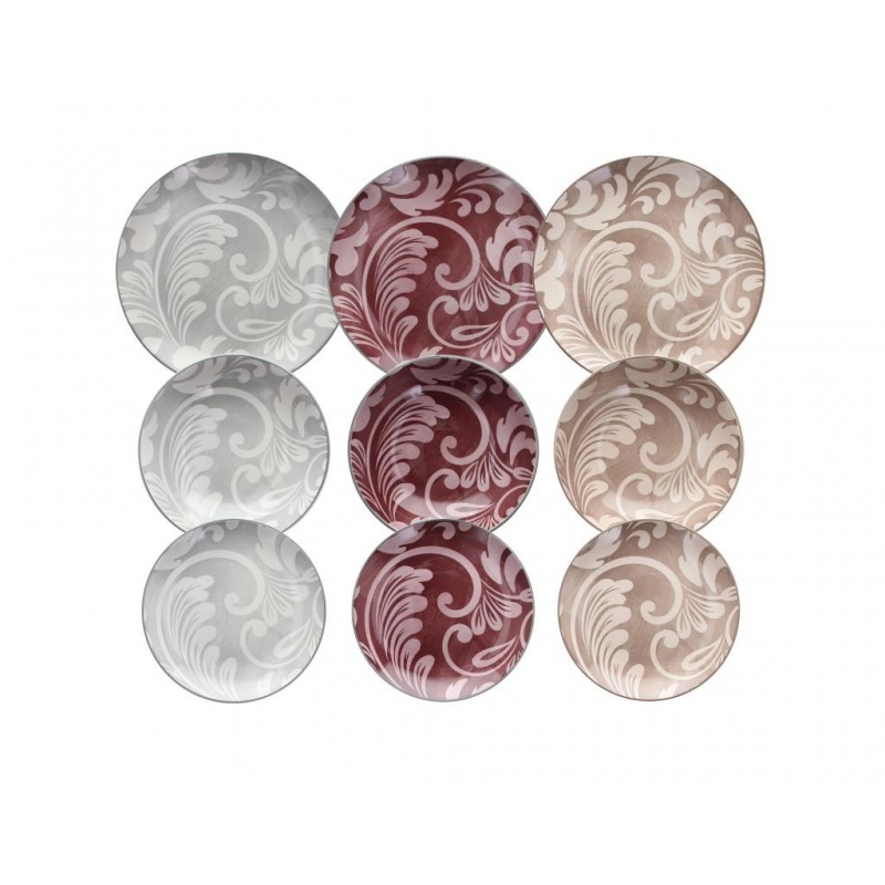 SERVIZIO PIATTO CERAMICA 18pz ONE ACANTO MIX LOUISE TOGNANA