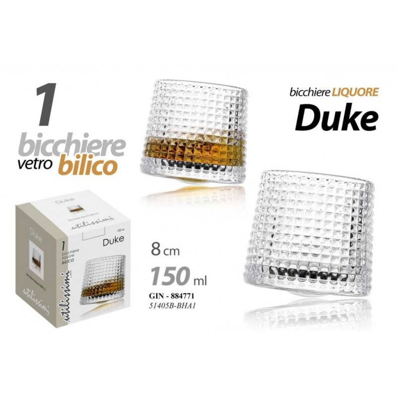 BICCHIERE BILICO A/1 DUKE LIQUORE 150ml 8cm GICOS