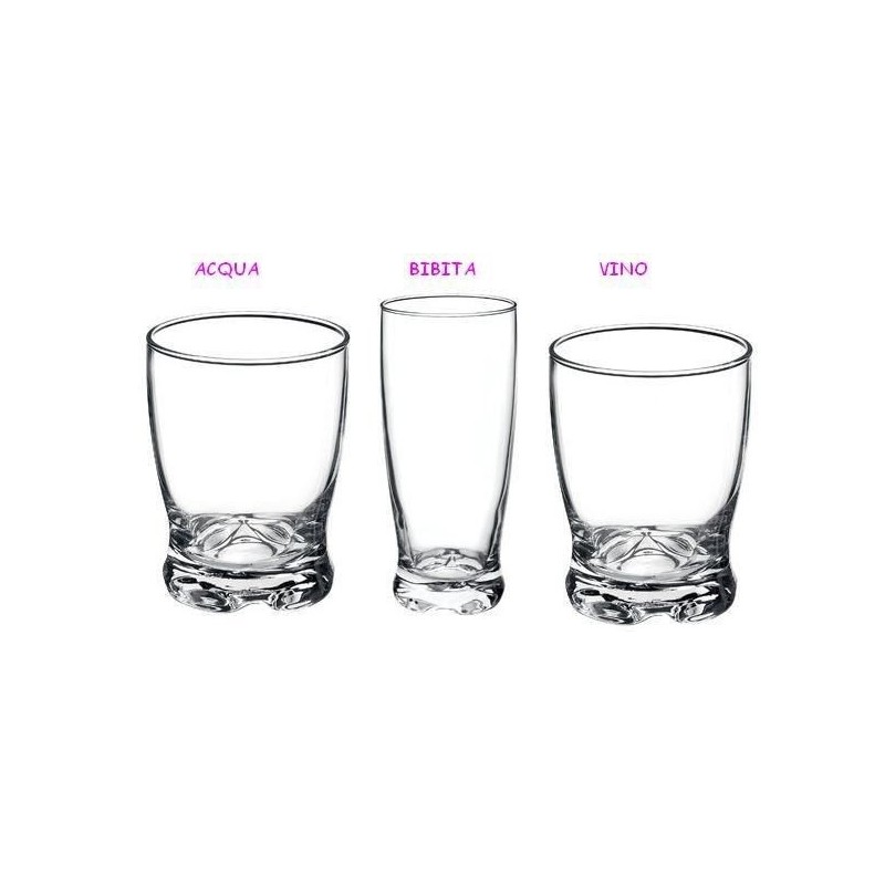 BICCHIERE MADISON A/3 VINO 18cl BORMIOLI